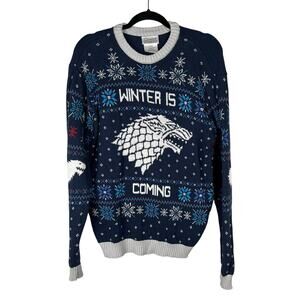 Game of Thrones Holiday Ugly Christmas Sweater Size Large Winter is Coming HBO